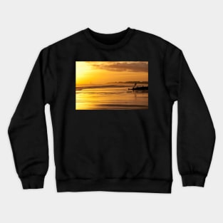 December Sunrise over The North Sea Crewneck Sweatshirt